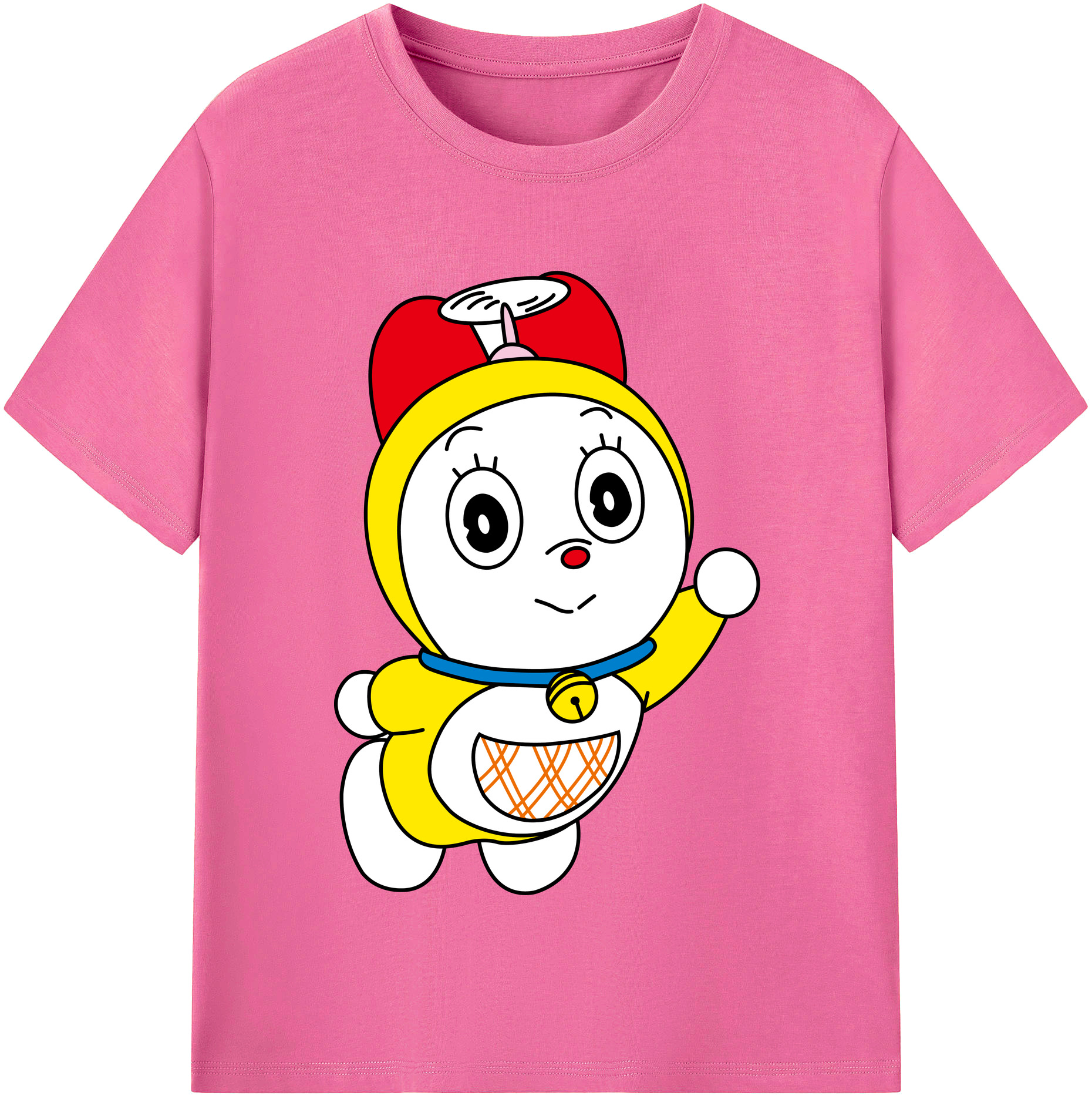 （画像用） ドラえもん ドラミ Doraemon Dorami レディースカジュアルプリントTシャツ（綿100％）